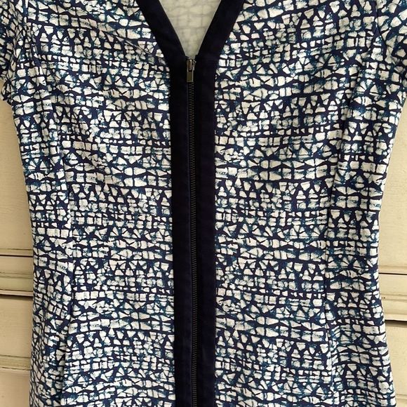 Tory Burch Ponte Blue A line shift dress XS - Picture 6 of 8